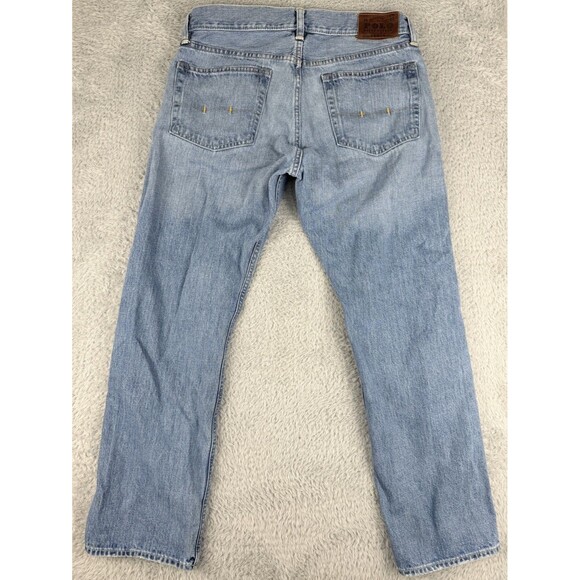 Polo Ralph Lauren Jeans Mens 32x30 Classic 867 Straight Blue Wash Denim(stains) - Picture 2 of 12